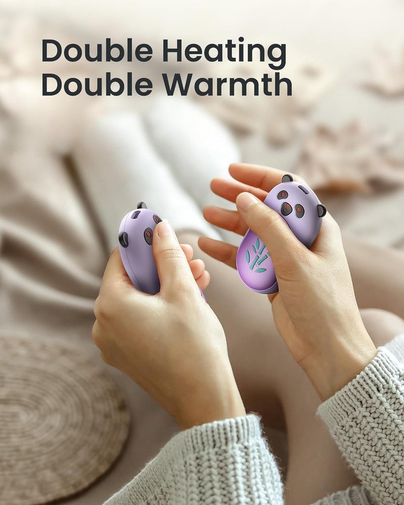 AaoLin Hand Warmers Rechargeable 2 Pack, 6000mAh Electric Hand Warmer Reusable, 20Hrs Long Heating, Portable Pocket Heater Handwarmer for Women Men, Outdoor Camping, Hunting Gear - Image 5